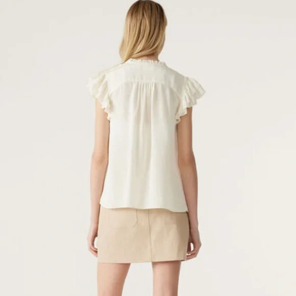 ba&sh | Solstice Top With Ruffled Shoulders - Picture 7 of 11